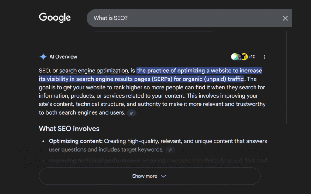 Ai Overview examples